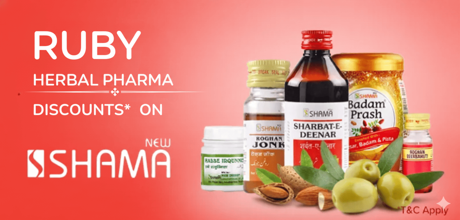 New Shama products available at Ruby Herbal Pharma